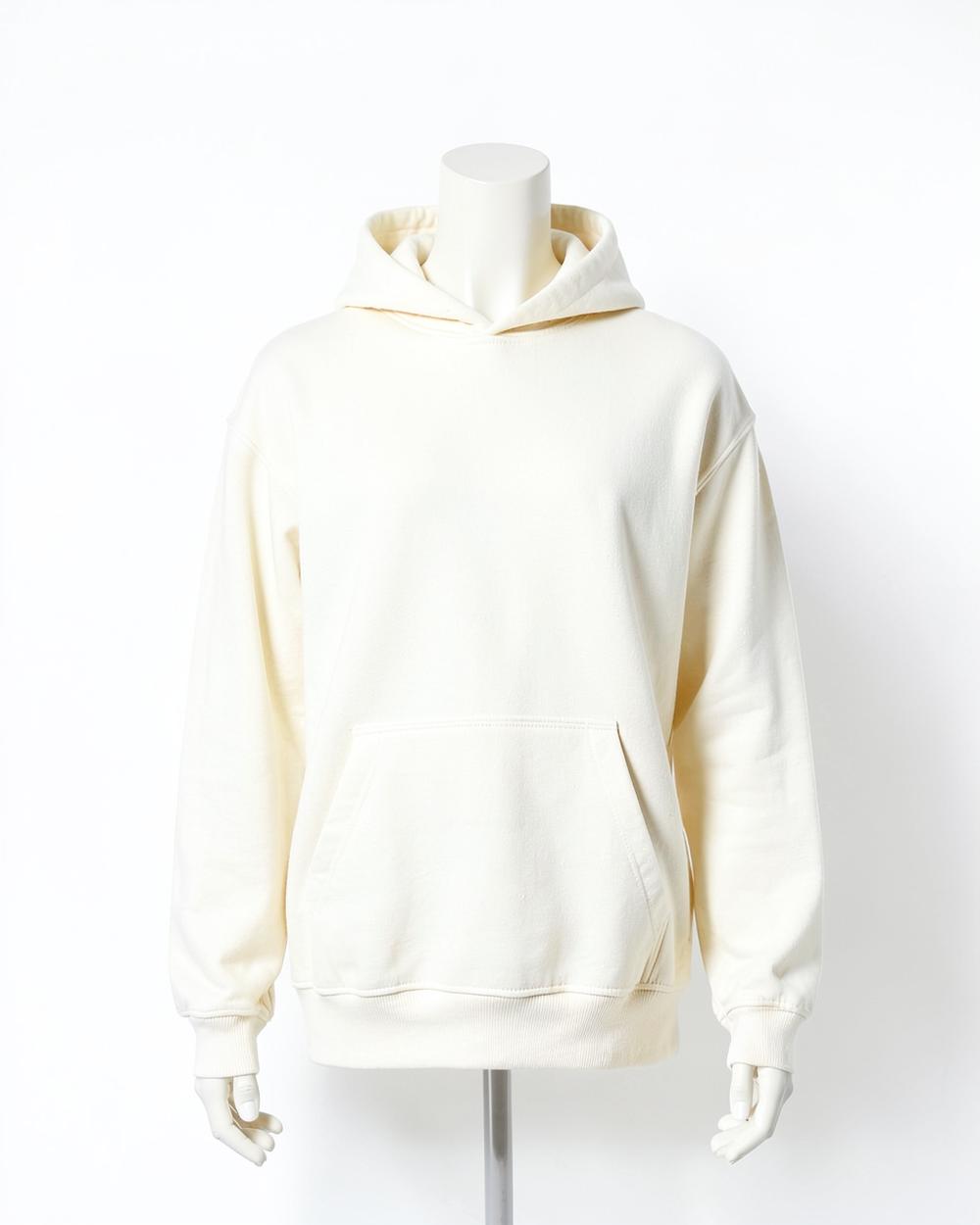 Cream heavyweight hoodie